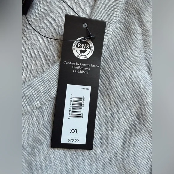 •NWT•Banana Republic Men’s 100% Merino Wool SweaterGreyXXL